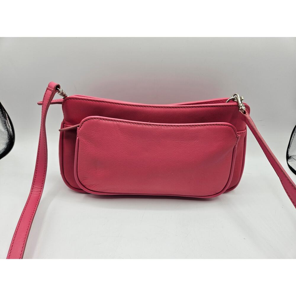 Giani Bernini Women's Pink‎ Crossbody Bag Purse Pockets Zippers Strap Removes - Picture 6 of 14